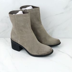 Boho Taupe/Grey Ankle Booties Boots SZ 9.5